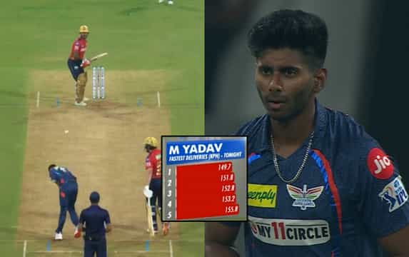 [Watch] LSG's Mayank Yadav clocks 155.8 KMPH; Fastest delivery of the IPL 2024