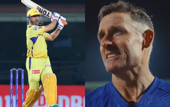 Michael Hussey, MS Dhoni. (Image Source: IPL)