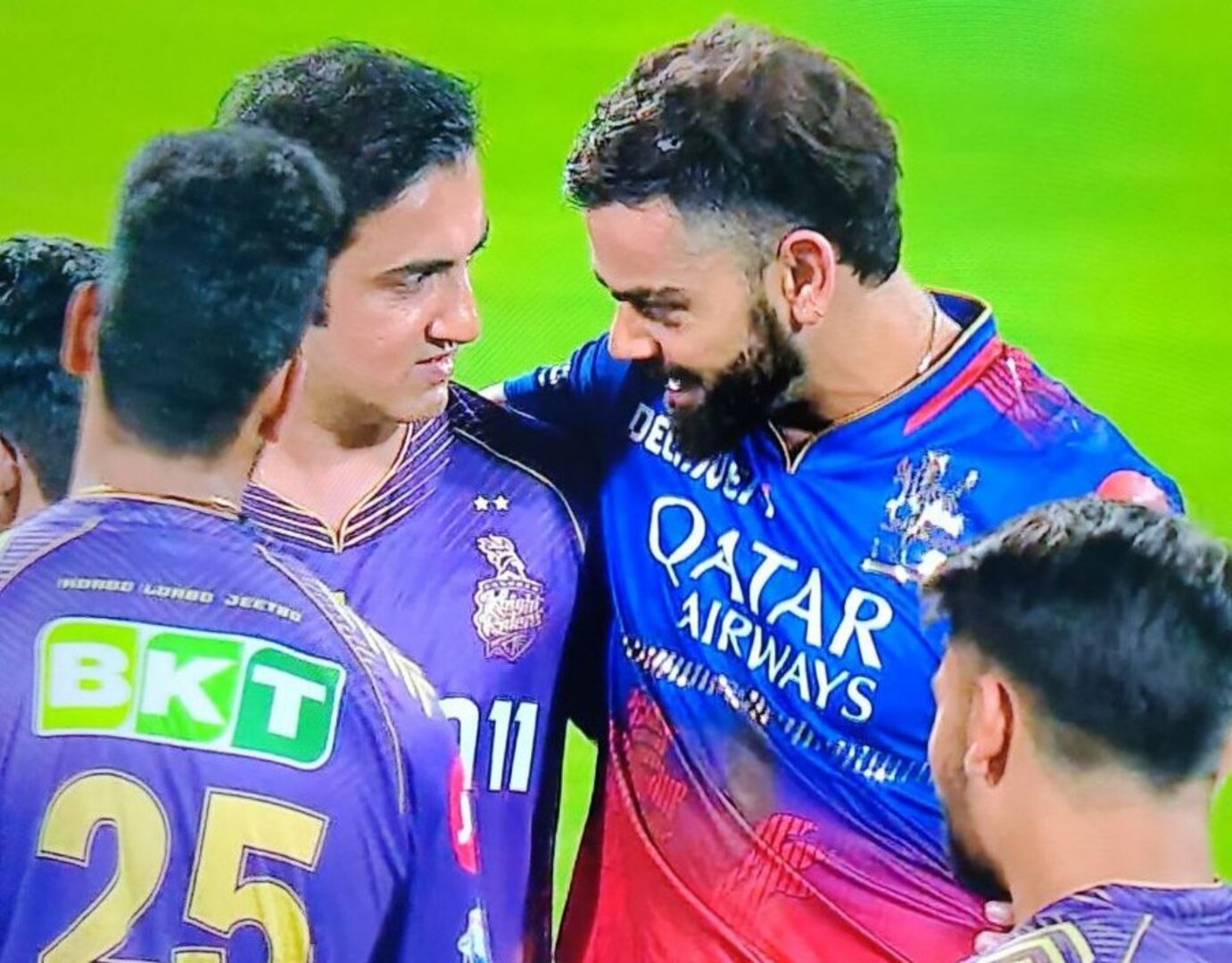 IPL 2024: RIVALRY ENDED! Virat Kohli And Gautam Gambhir Hug Each Other ...