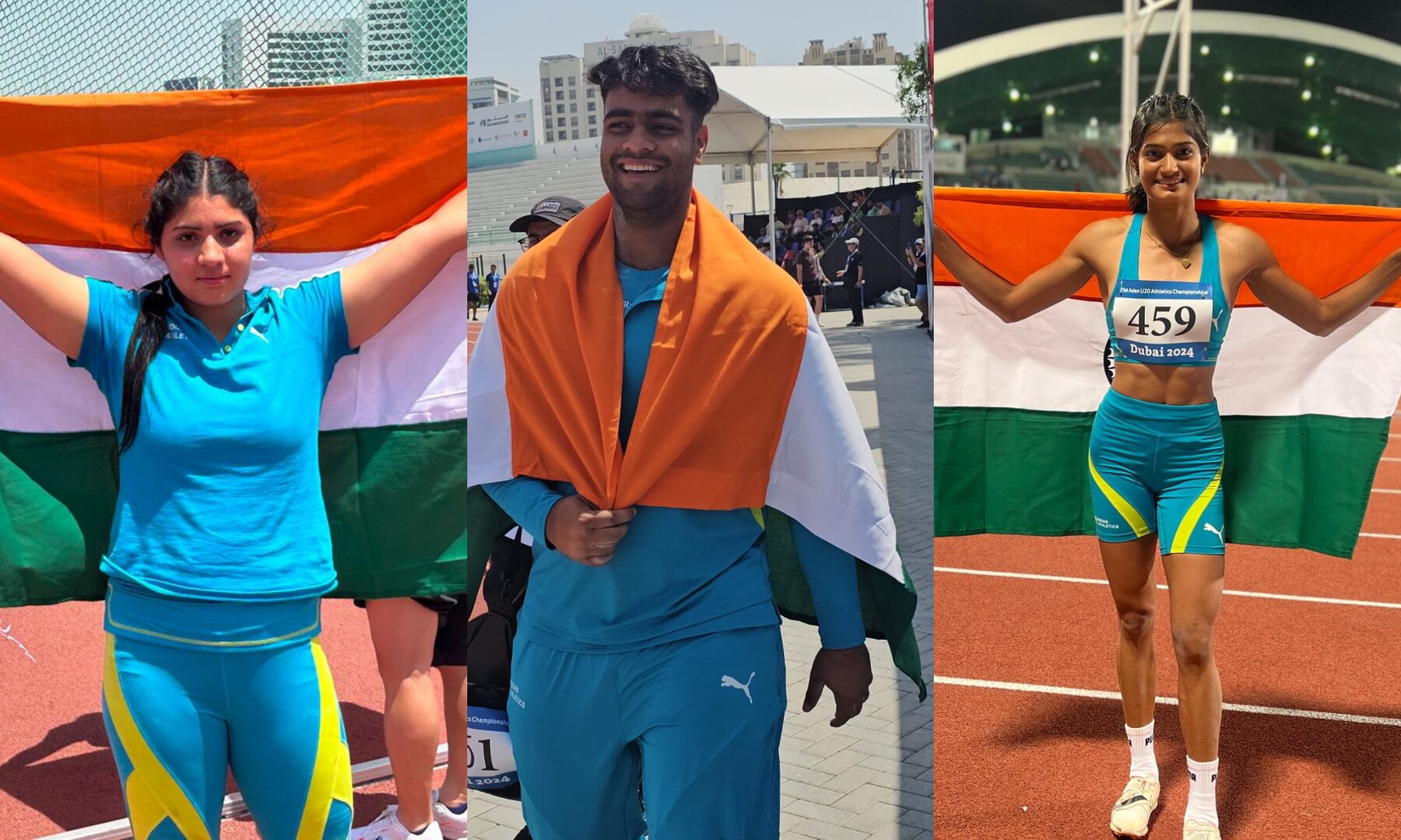 Asian U20 Athletics Championships 2024 Day 2 India clinch four gold