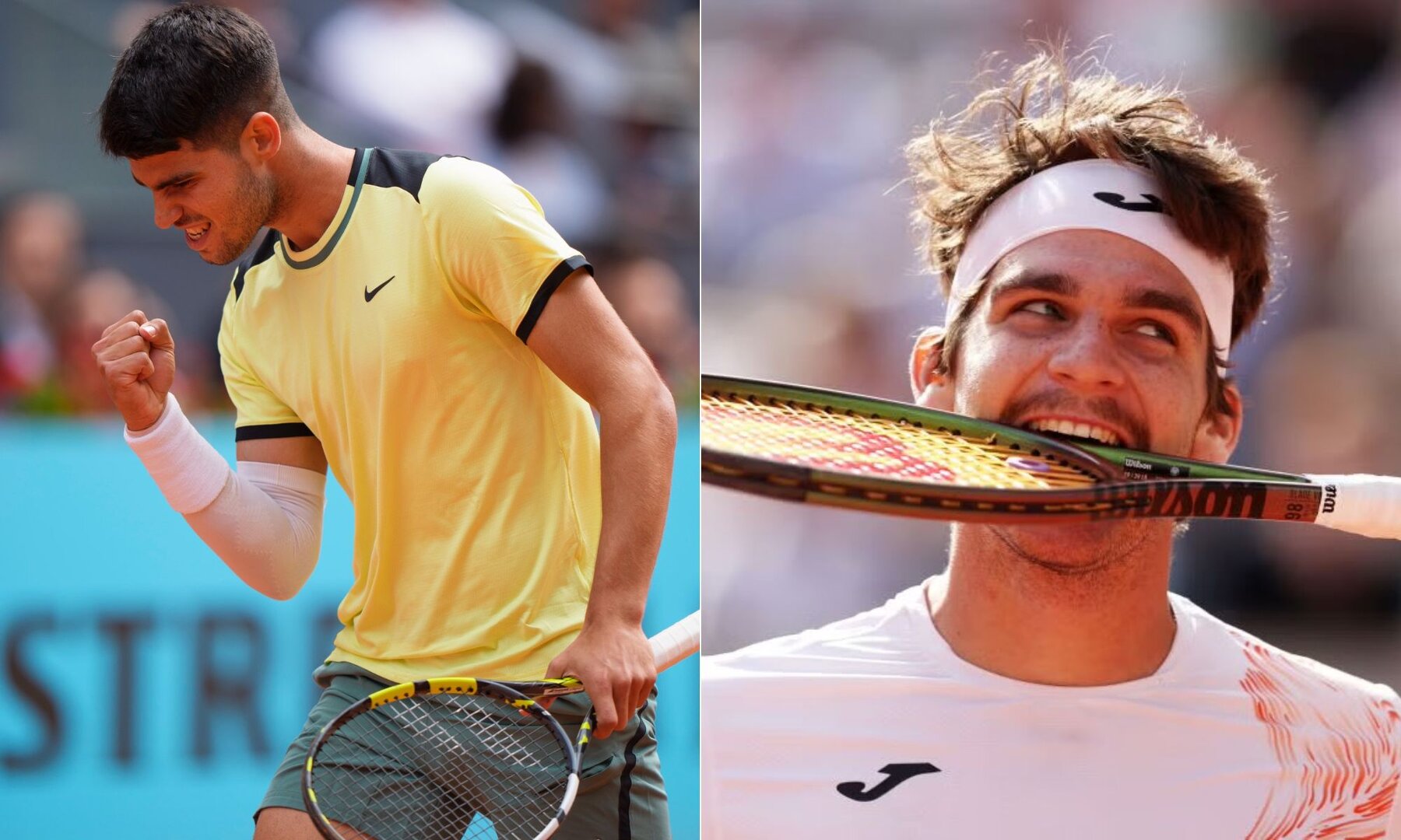 Madrid Open 2024 Carlos Alcaraz vs Thiago Seyboth Wild preview, head