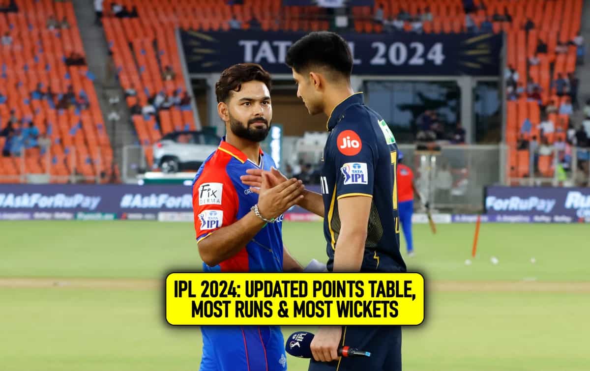IPL 2024 updated points table, Orange Cap & Purple cap after match 32 GT vs DC