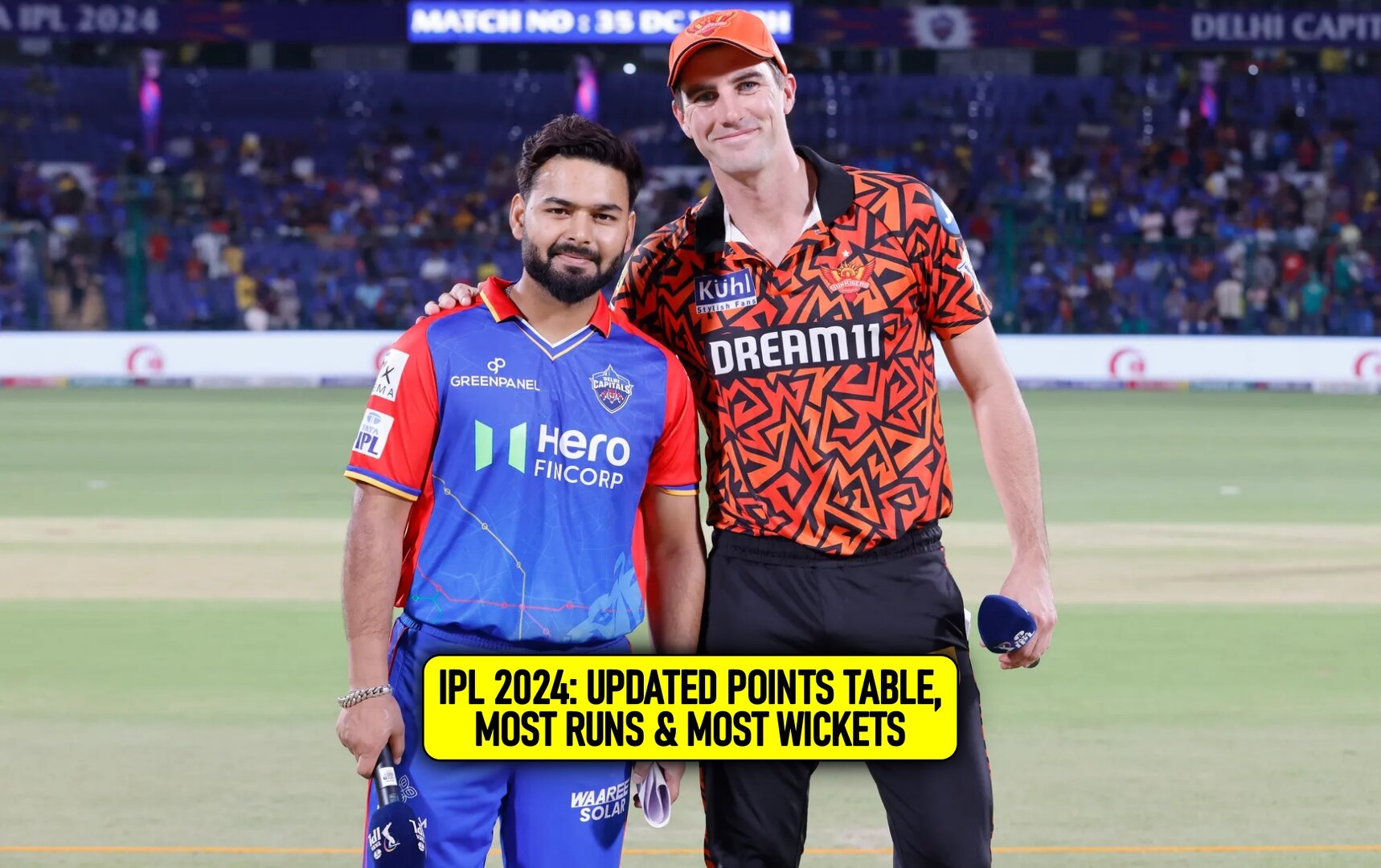 IPL 2024 Updated points table, Orange Cap & Purple Cap after match 35