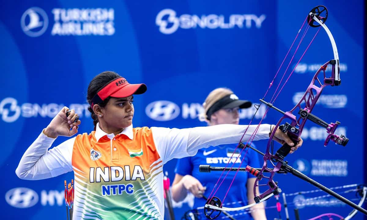 2024 Archery World Cup Stage 1: Jyothi Vennam completes historic treble as India win four gold medals