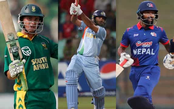 List of cricketers to hit 6 sixes in an over in international cricket