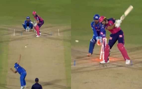 [Watch] Piyush Chawla castles Jos Buttler with a wrong'un in RR vs MI IPL 2024 clash