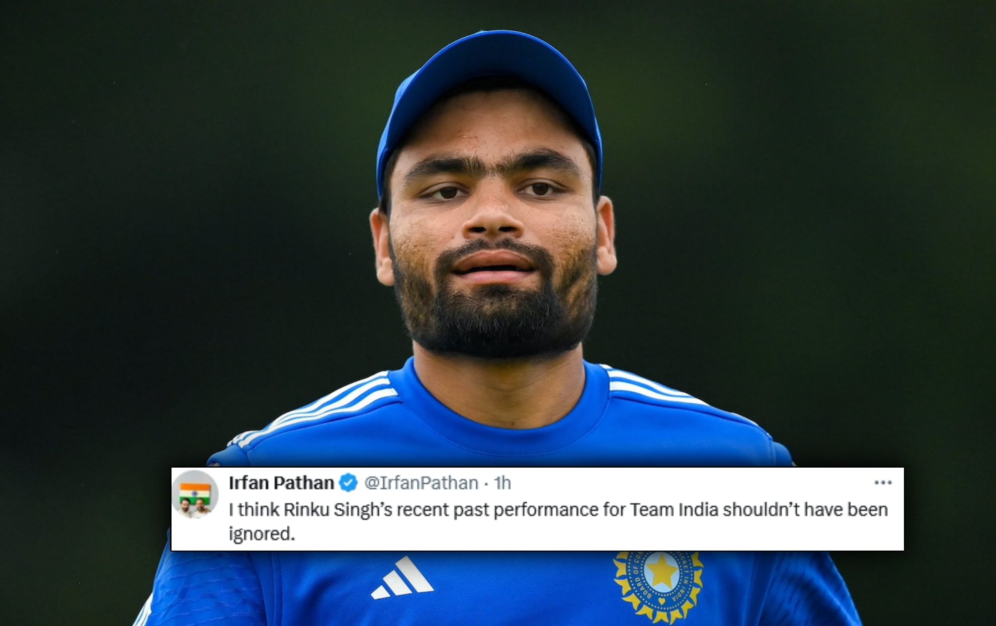 "Feel sad for Rinku" Twitter reacts as India leave Rinku Singh from 15-man squad for ICC T20 World Cup 2024