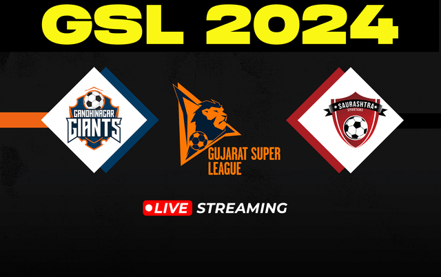 Gujarat Super League 2024: Gandhinagar Giants vs Saurashtra Spartans Live