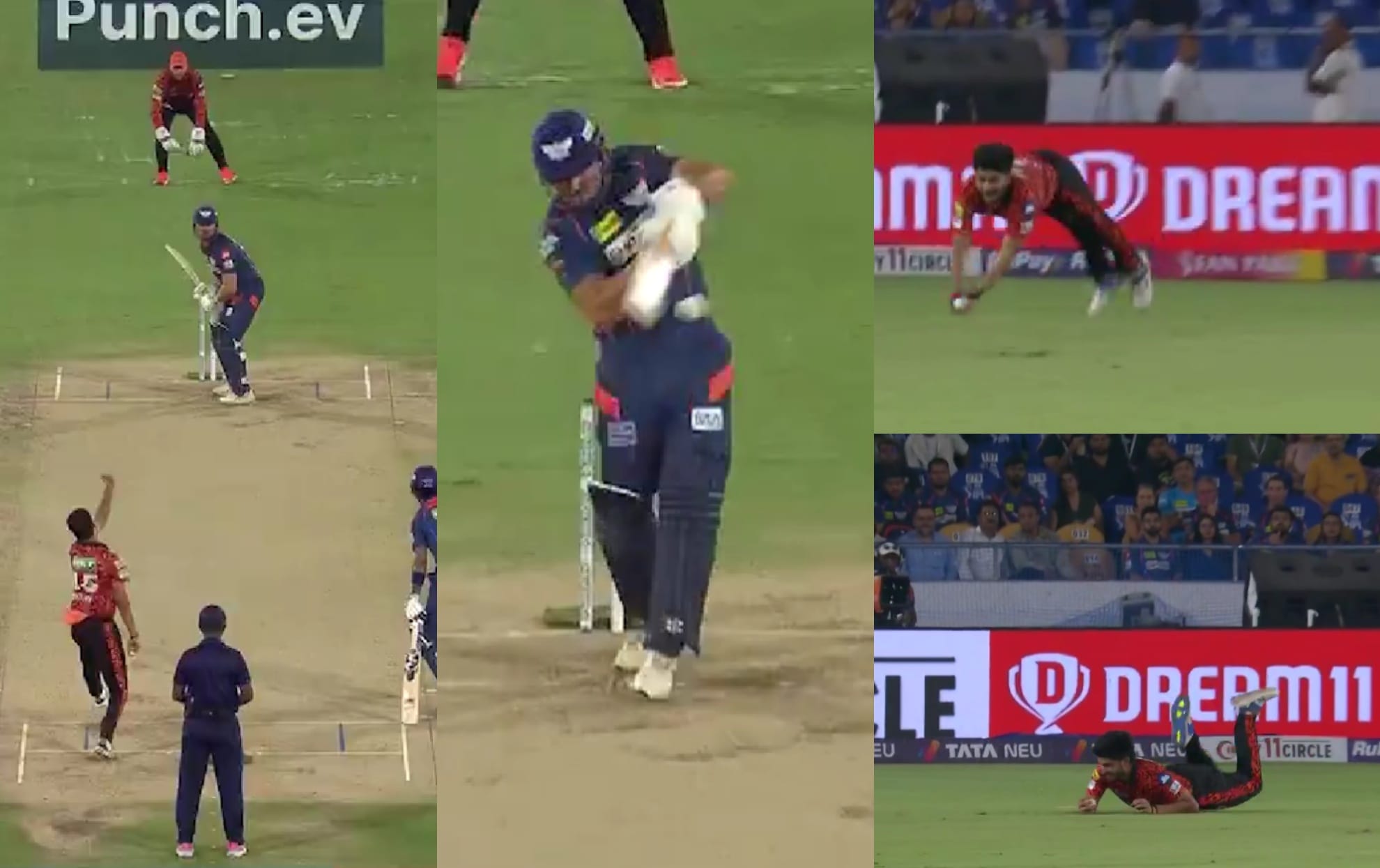 [Watch] Sanvir Singh's stunning diving catch to send back Marcus Stoinis for 3 in SRH vs LSG clash