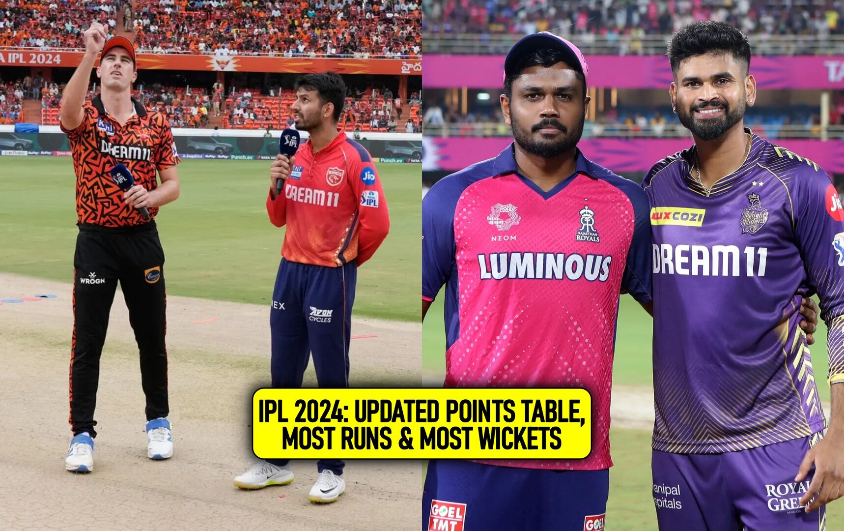 IPL 2024 updated points table, Orange Cap & Purple cap after match 69