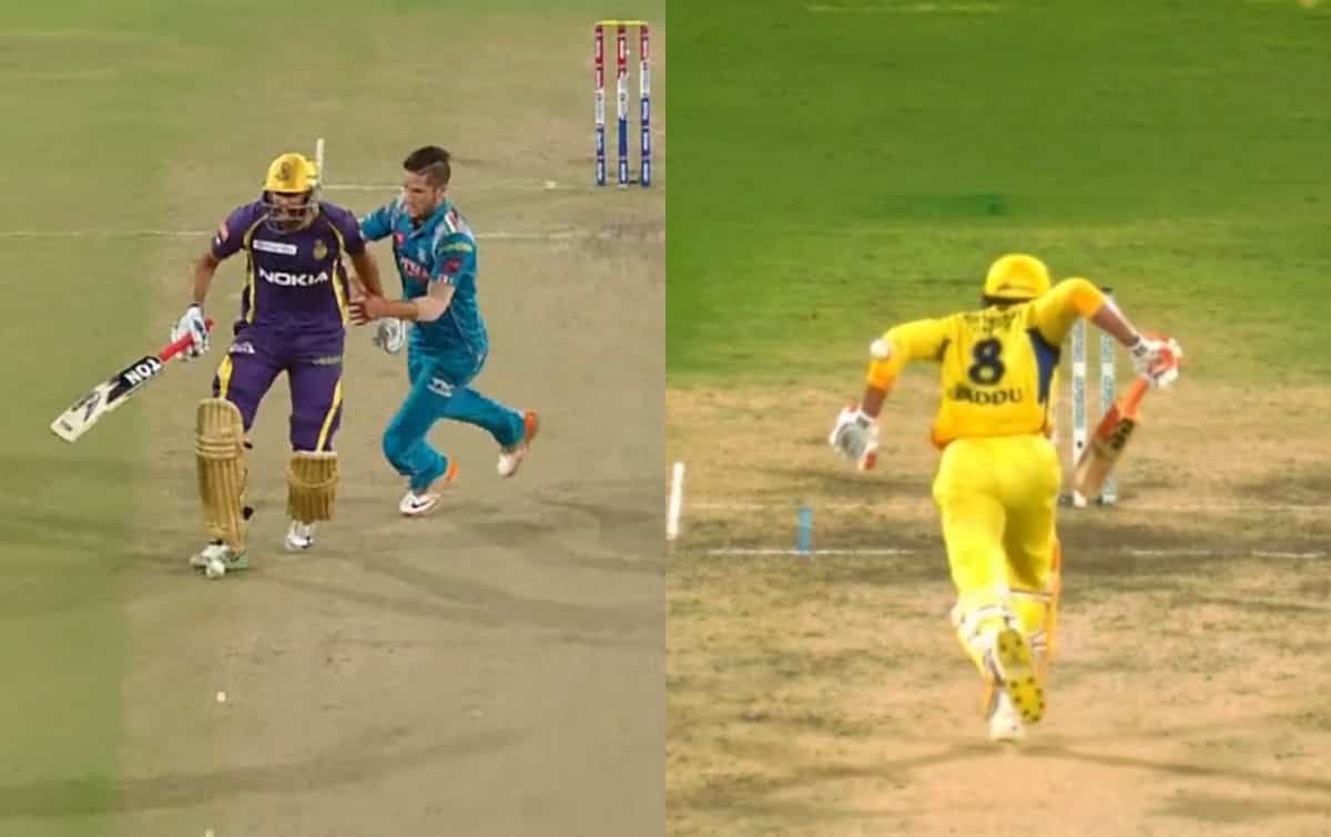 All obstructing the field dismissals in IPL history