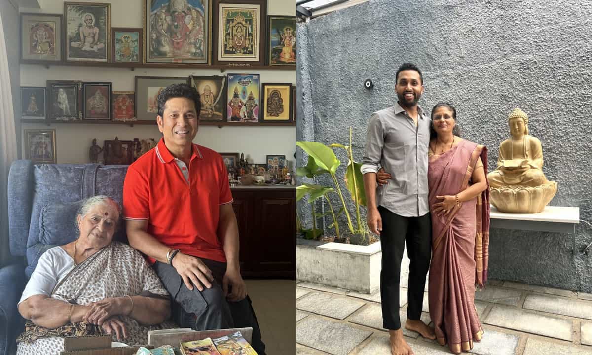 Sports fraternity share pictures with moms on Mother's Day