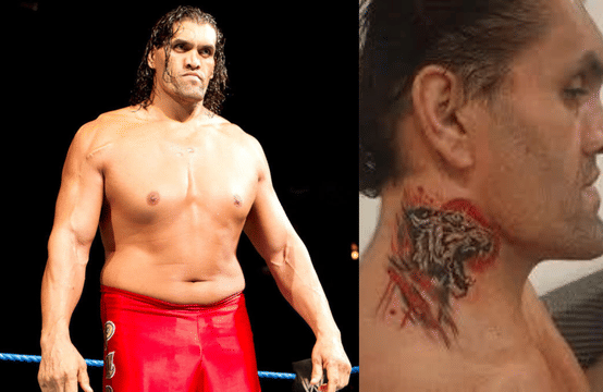 Former WWE Superstar The Great Khali unveils his new Cody Rhodes-like neck tattoo