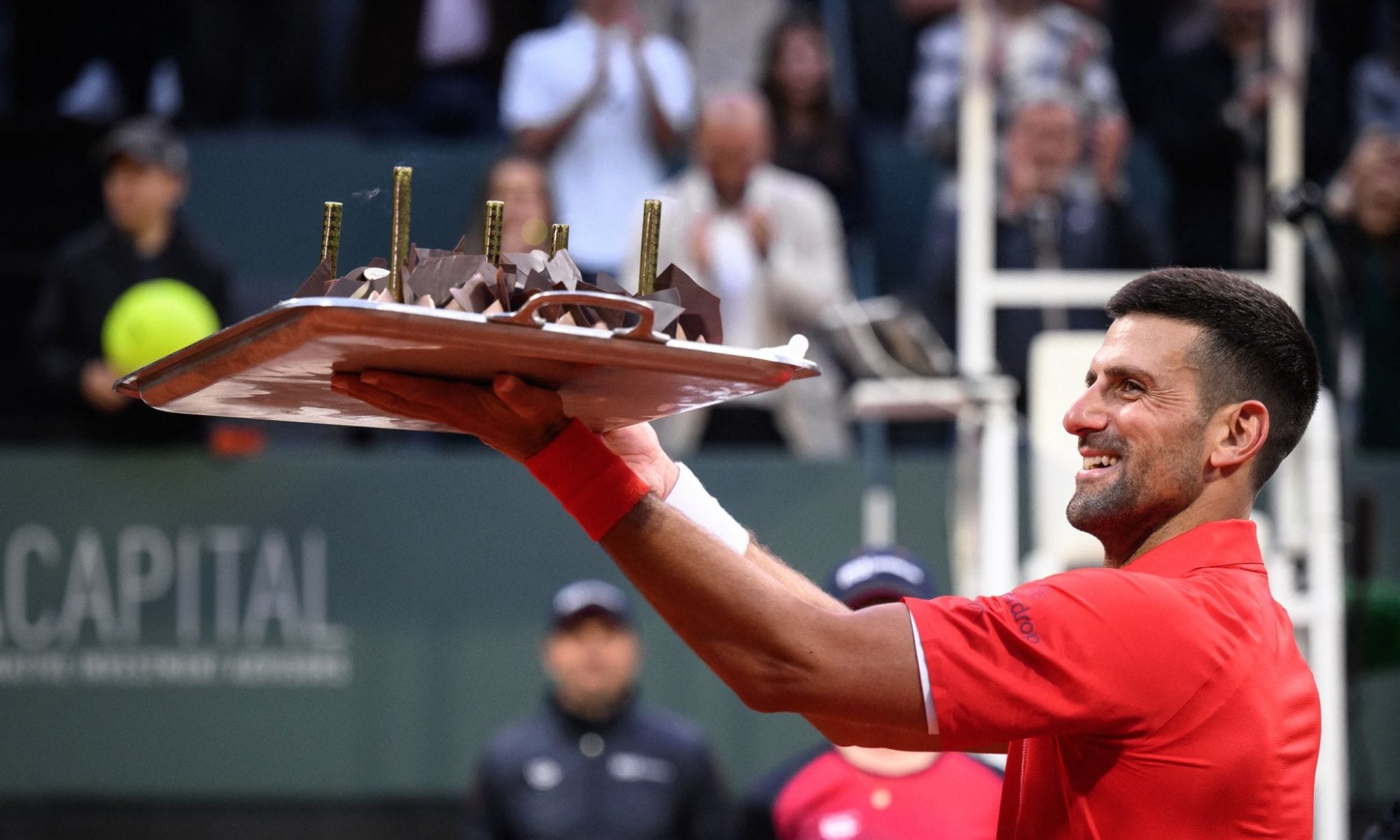 (Watch) Novak Djokovic receives birthday cake at ATP 250 Geneva Open