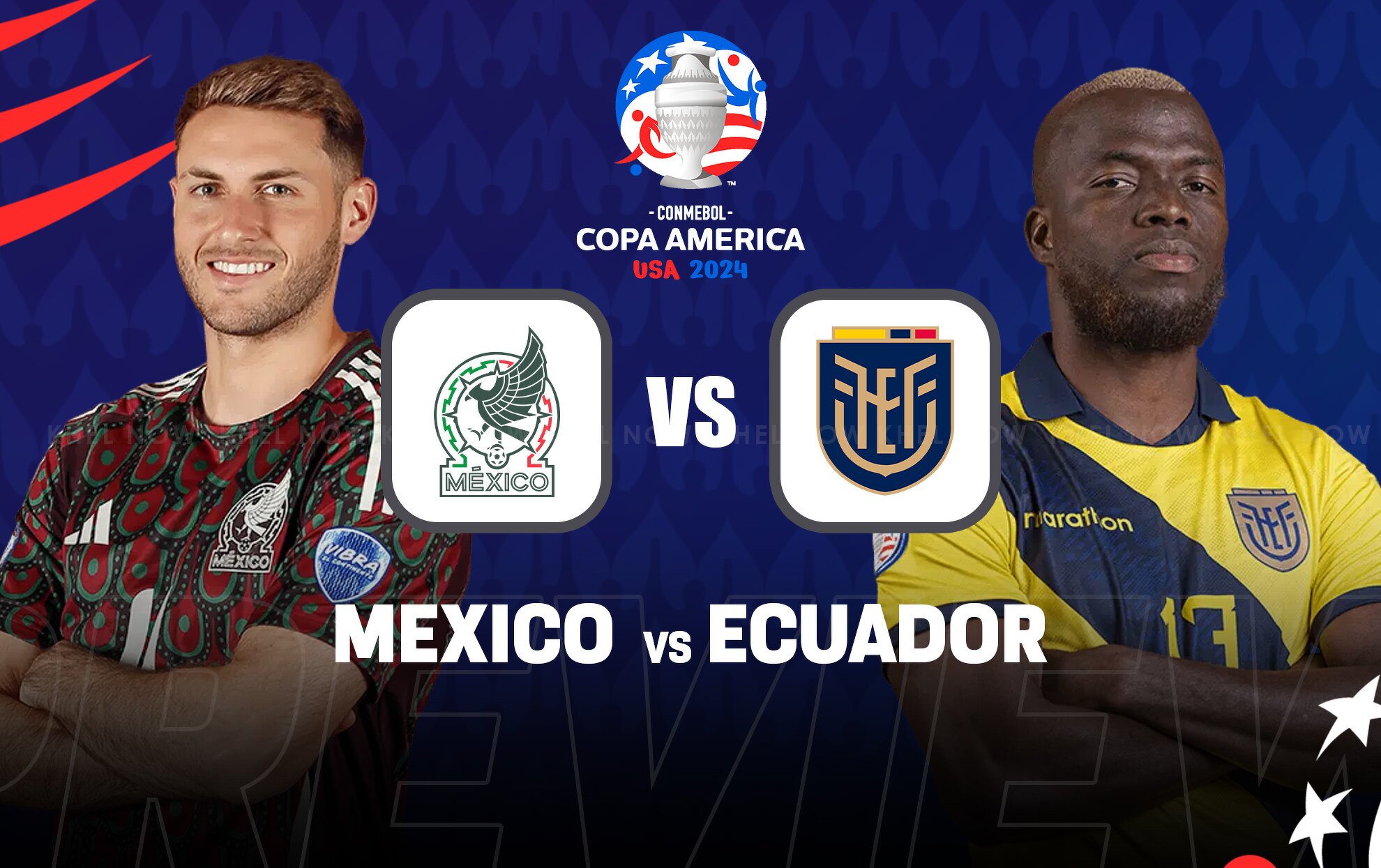 Mexico vs Ecuador Alltime headtohead record Copa America 2024