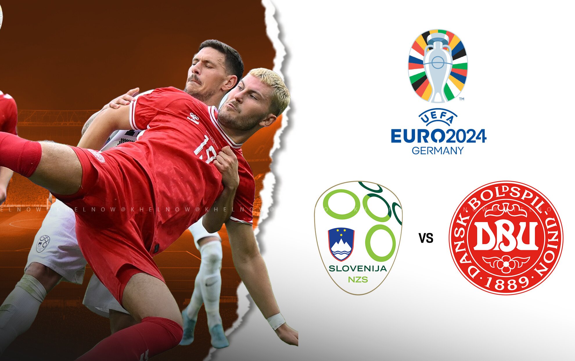 Slovenia and Denmark share spoils with 1-1 draw in Group C Euro 2024 opener