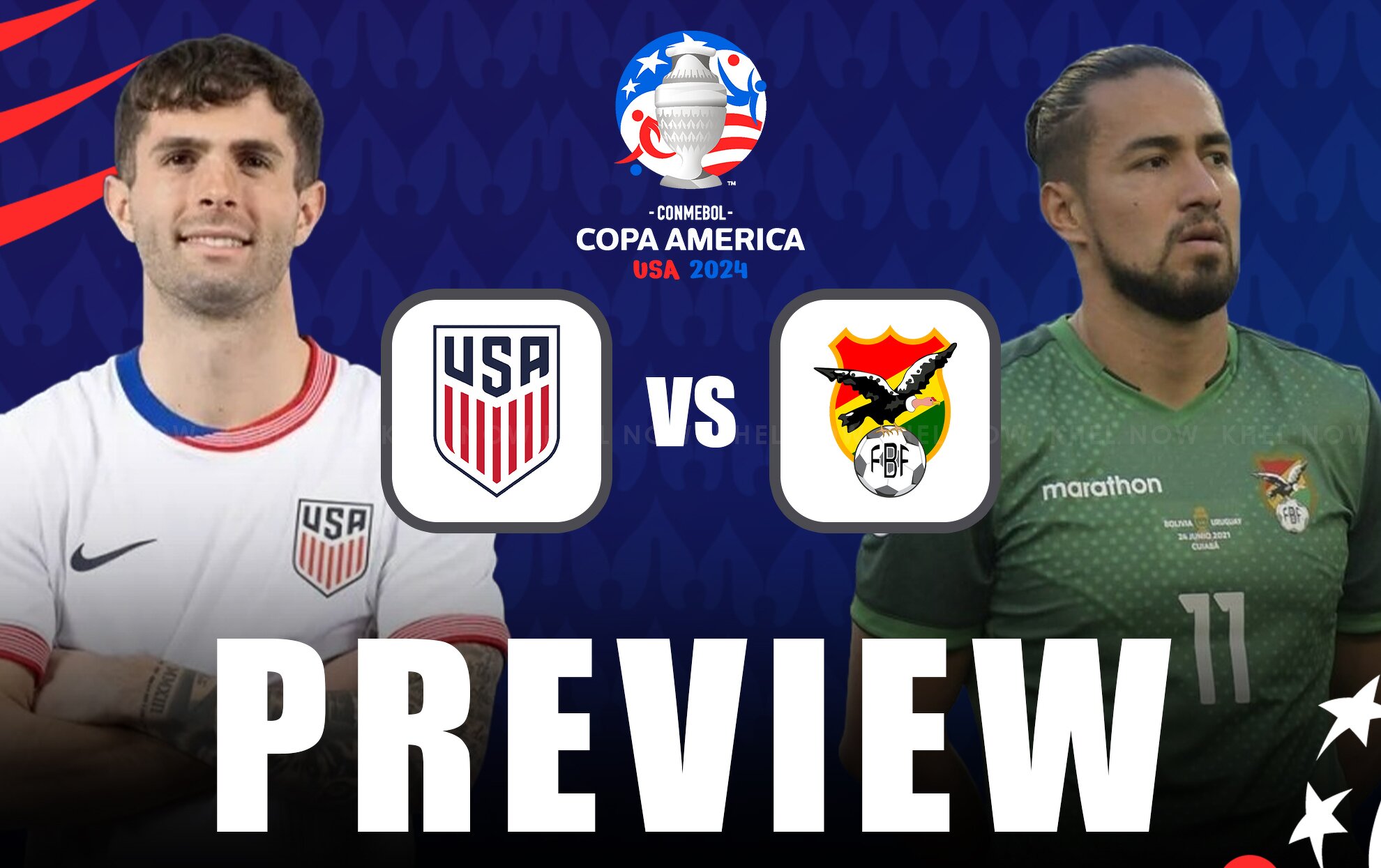 USA vs Bolivia Predicted Lineup, betting tips, odds, injury news, H2H