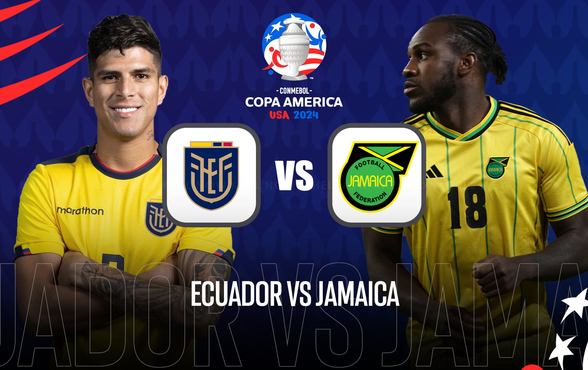 Ecuador vs Jamaica Live streaming, TV channel, kickoff time & where