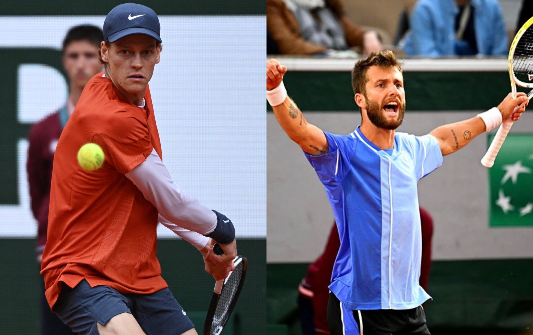 French Open 2024 Jannik Sinner vs Corentin Moutet preview, headto