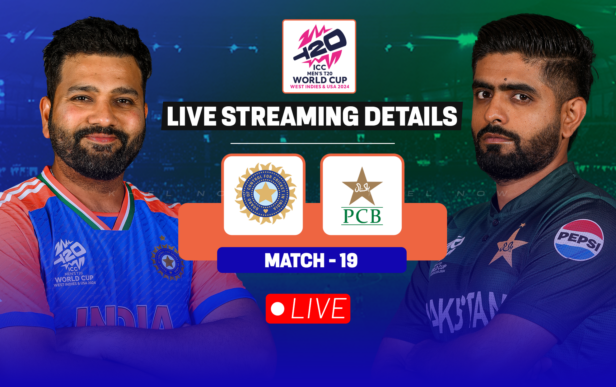 IND vs PAK Live streaming details, when and where to watch match 19 of
