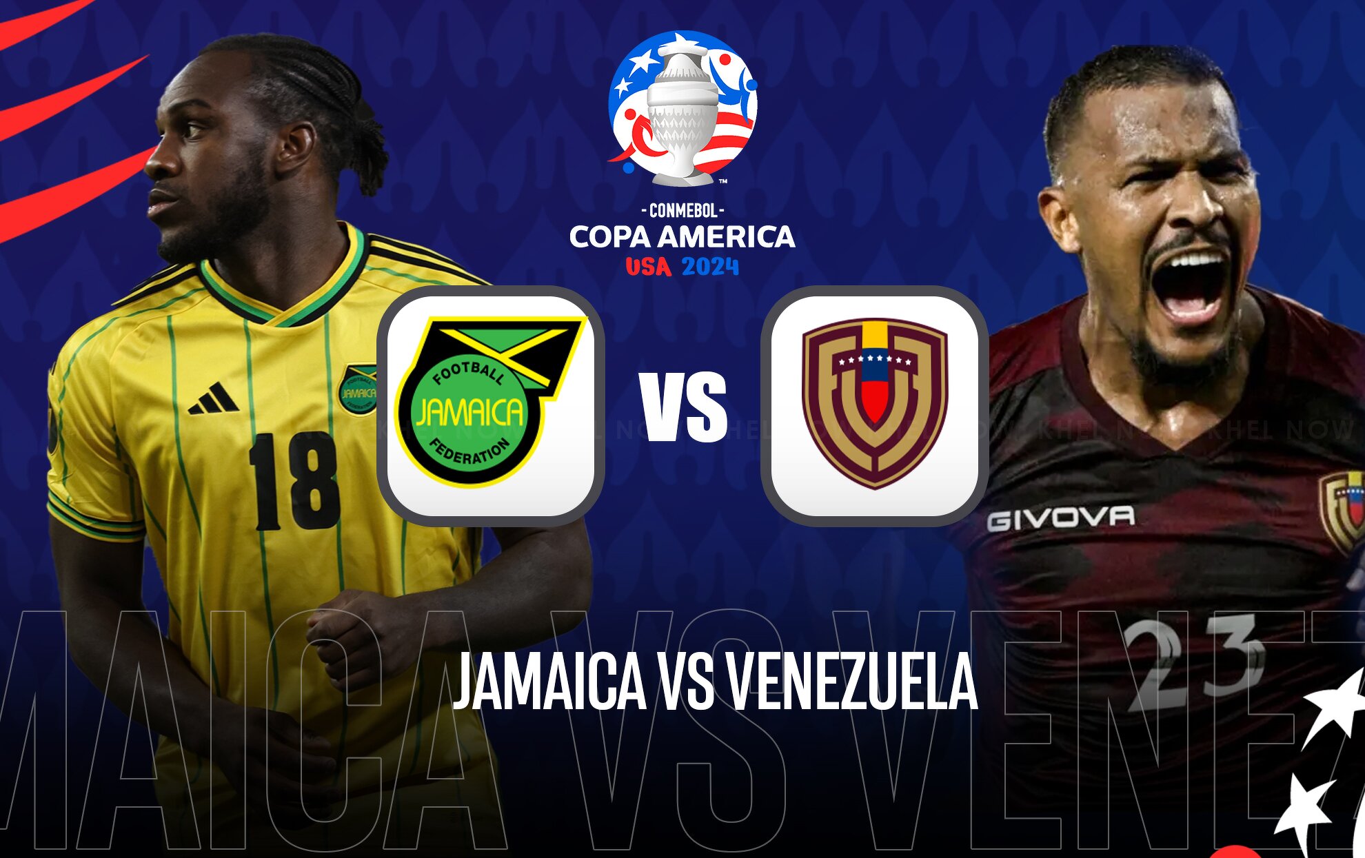 Jamaica vs Venezuela Alltime headtohead record Copa America 2024