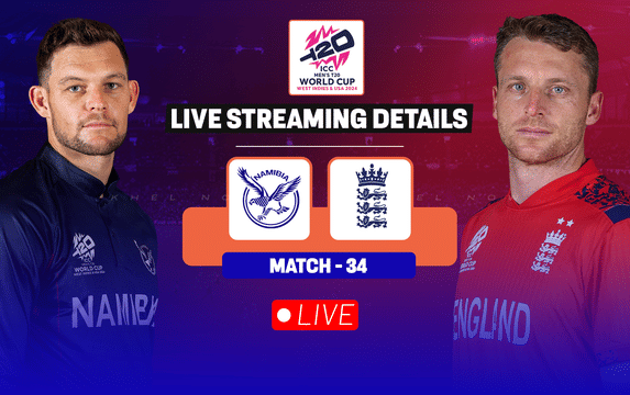 NAM vs ENG: Live streaming details, when and where to watch match 34 of ICC T20 World Cup 2024