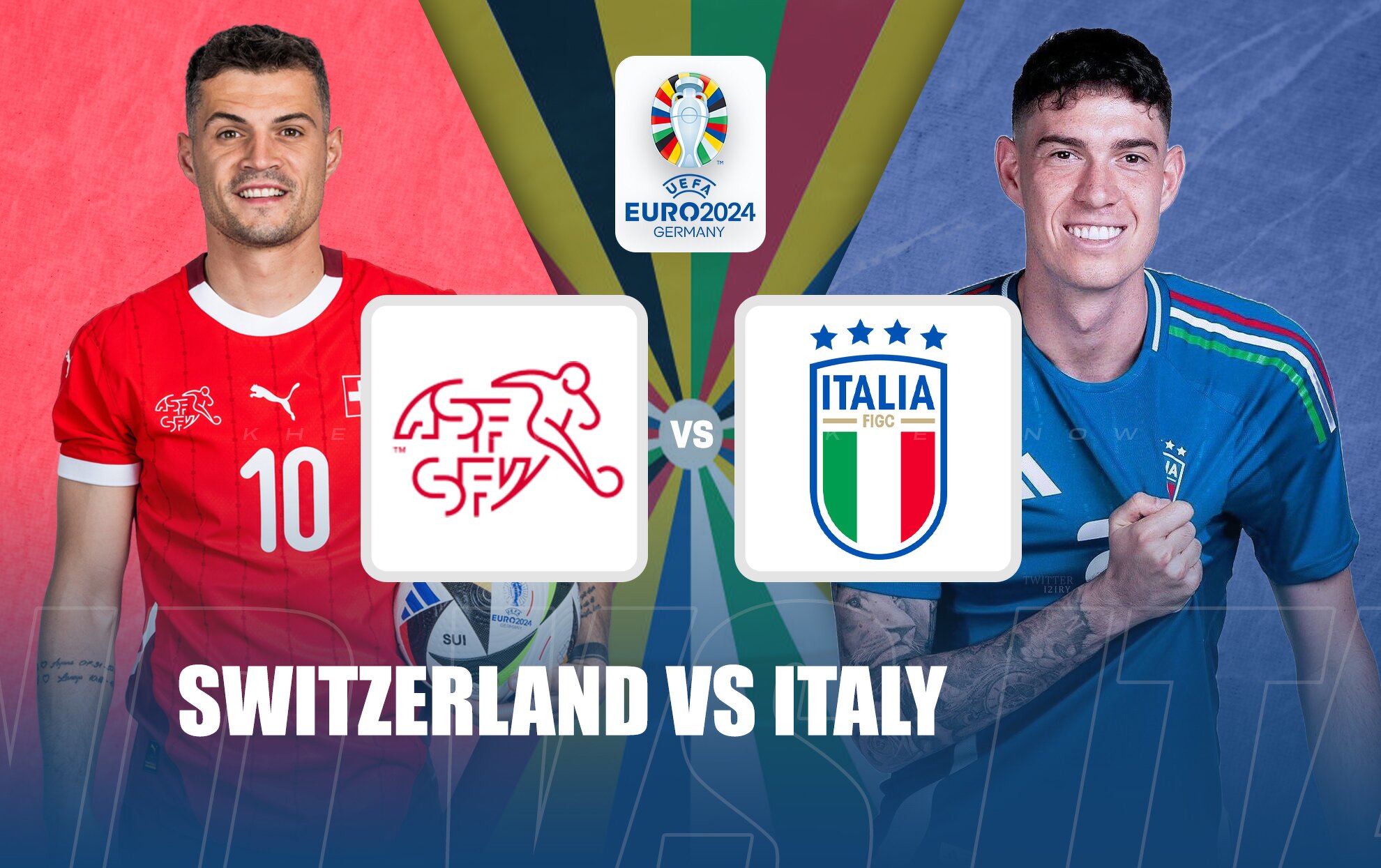 Switzerland vs Italy Alltime headtohead record Euro 2024