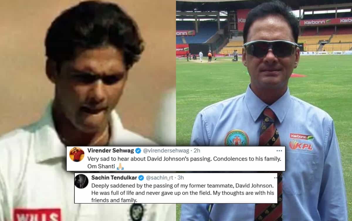 Indian cricketing fraternity mourns sudden demise of former pacer David Johnson