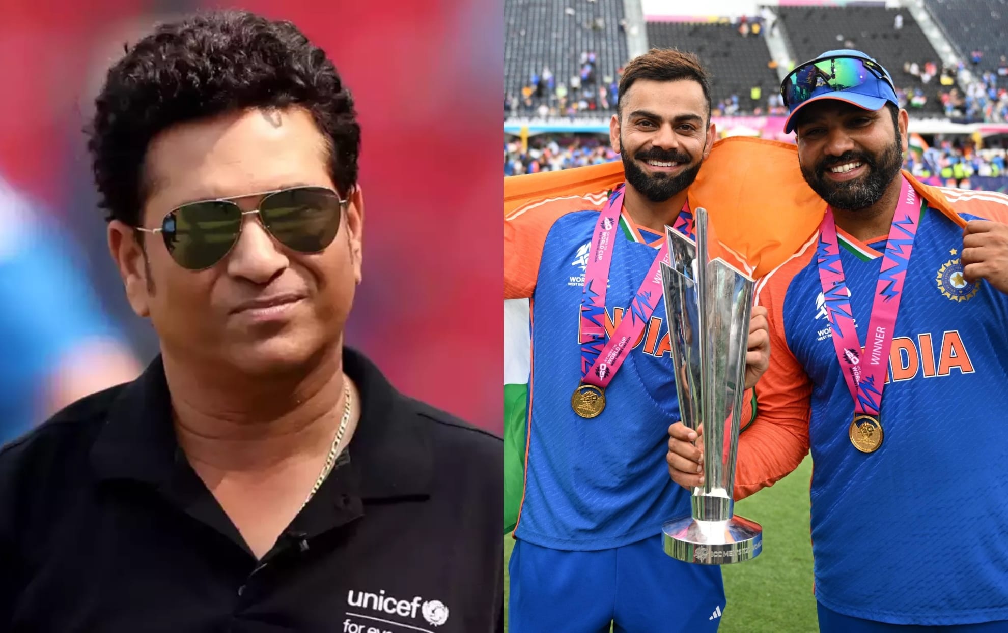 Sachin Tendulkar posts a special message, congratulates Virat Kohli and Rohit Sharma on T20I retirement