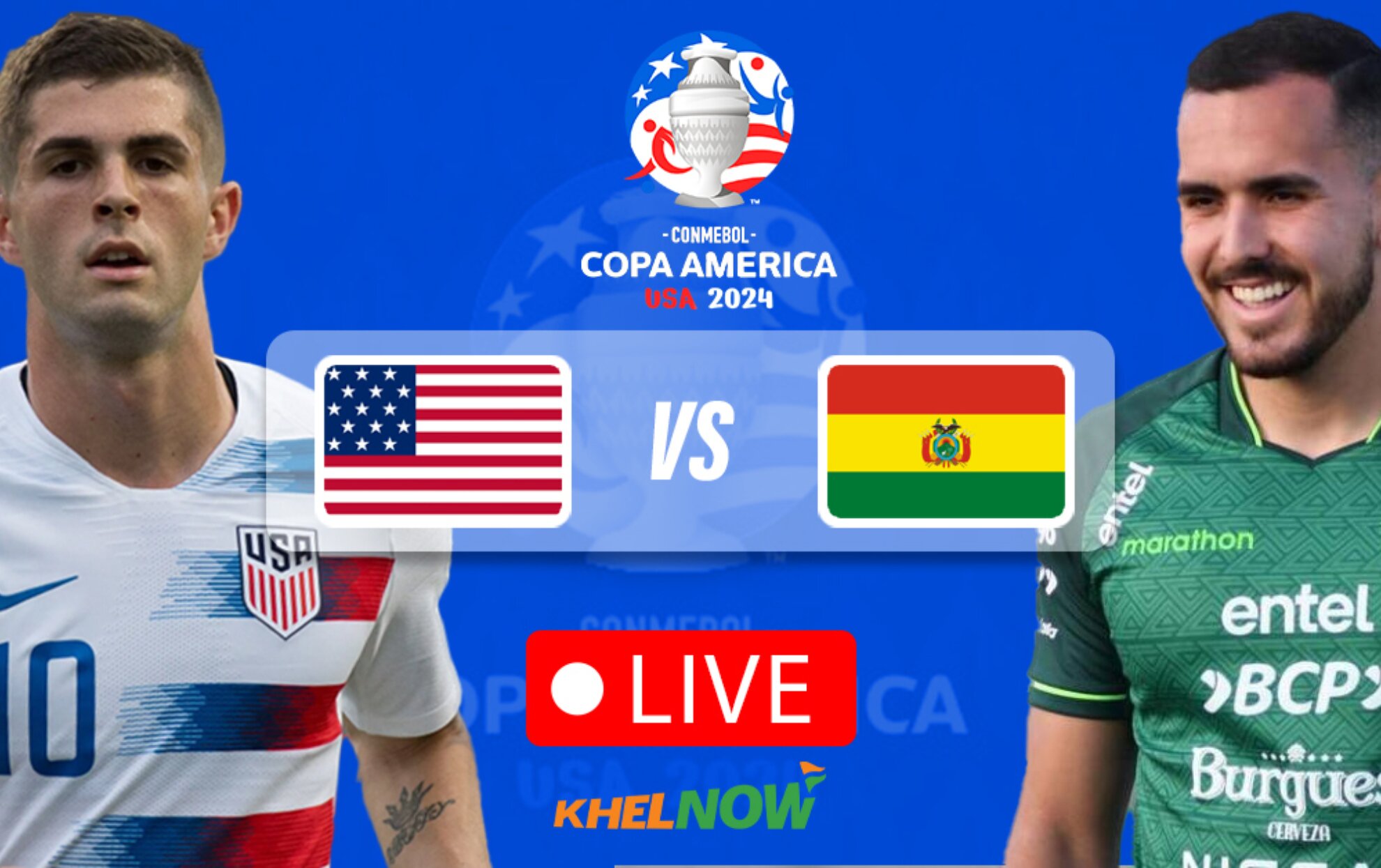 USA vs Bolivia Live score and updates Copa America 2024Middle East