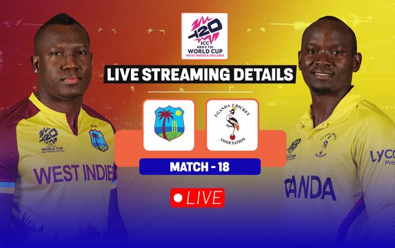 WI vs UGA: Live streaming details, when and where to watch match 18 of ICC T20 World Cup 2024