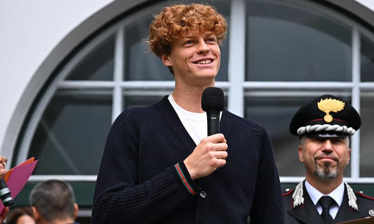 ATP World No. 1 Jannik Sinner returns home