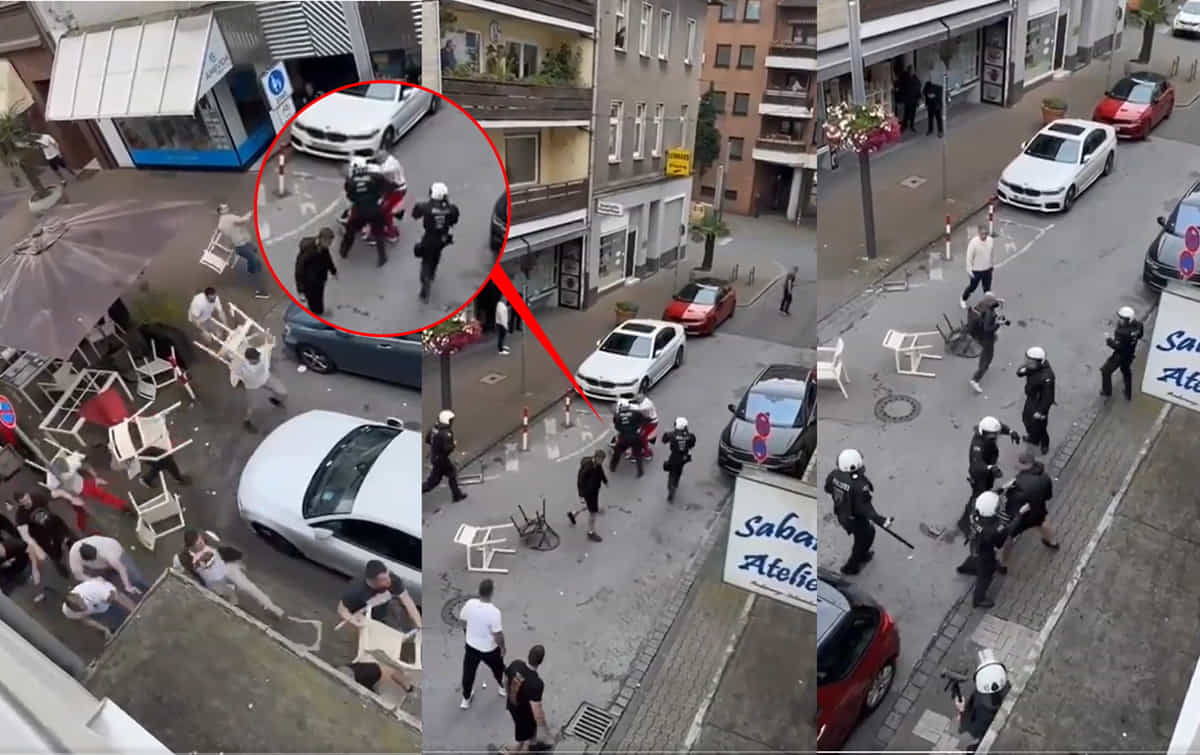 [Watch] England-Serbia fans clash in Gelsenkirchen ahead of Euro 2024 match