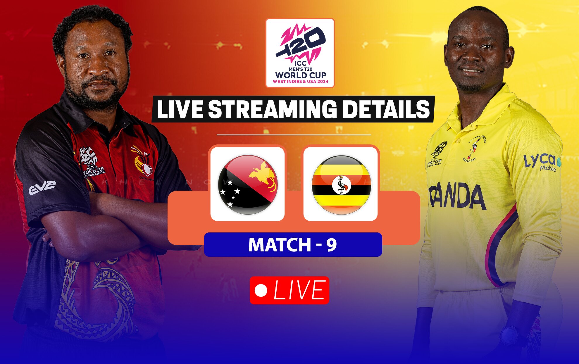 PNG vs UGA Live streaming details, when and where to watch match 9 of