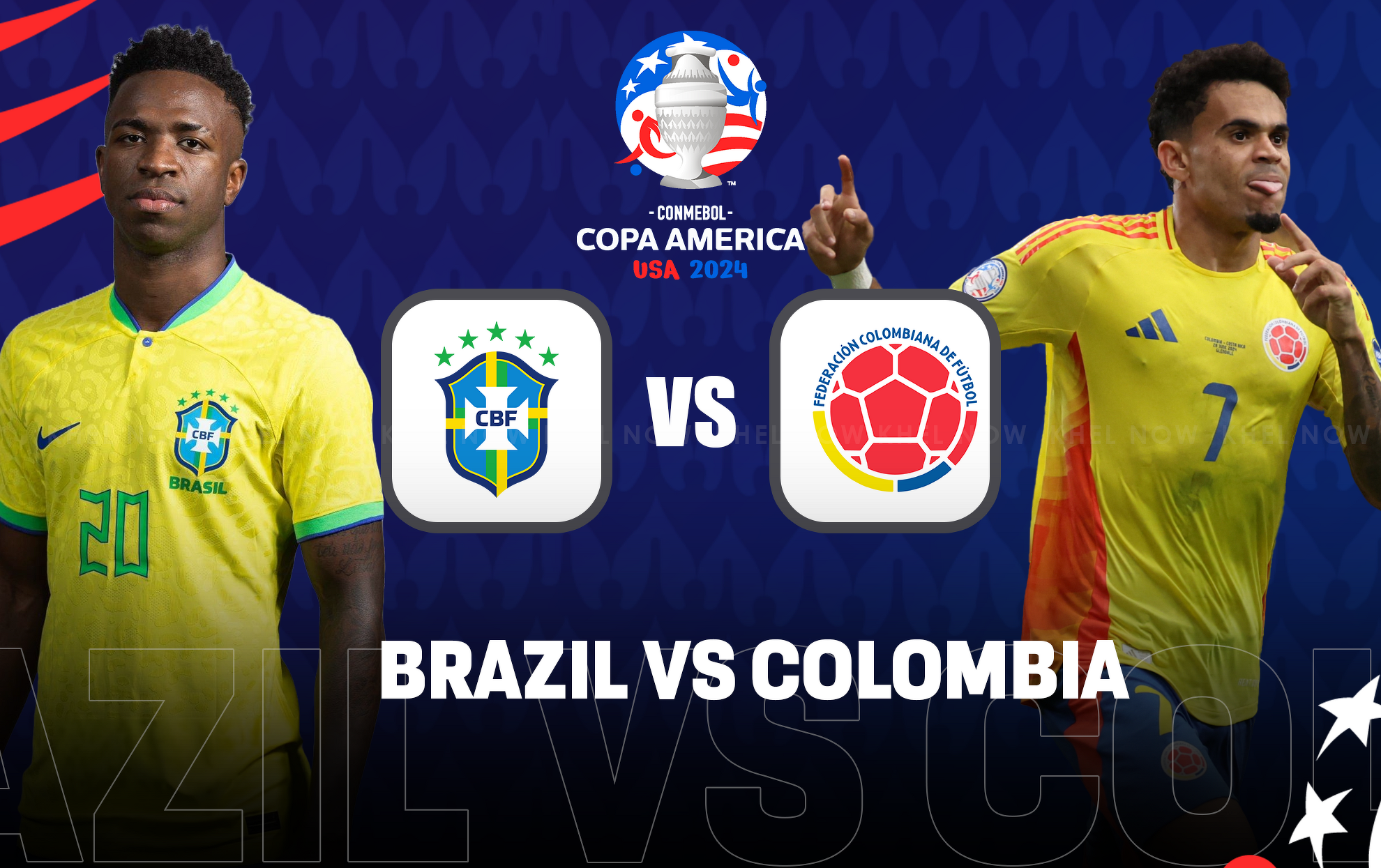 Brazil vs Colombia Alltime headtohead record Copa America 2024