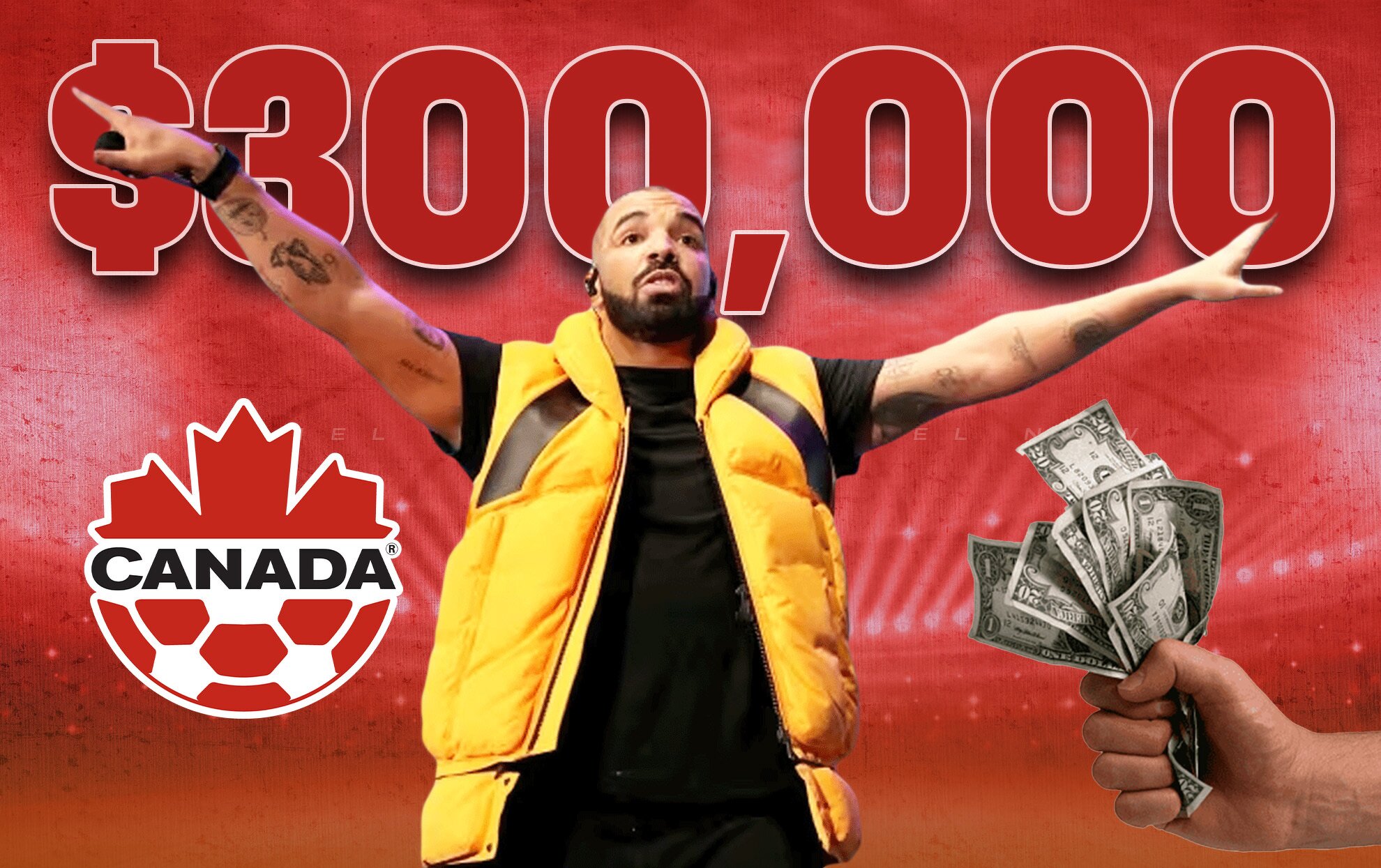 Famous rapper Drake bets 0,000 on Canada to beat Argentina in the semifinals of the 2024 Copa America