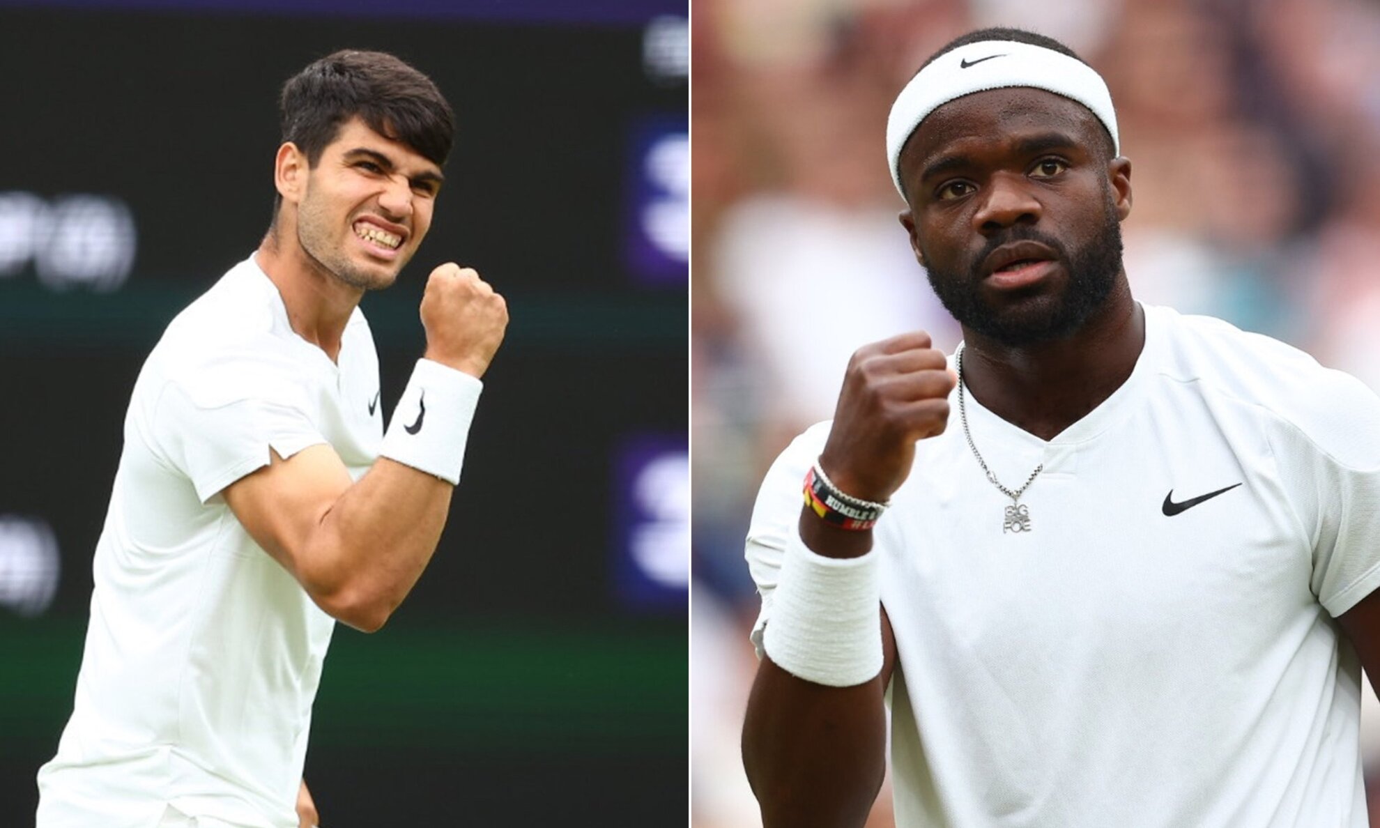 Tough To Face Carlos Alcaraz Lavishes Praise On Frances Tiafoe   Carlos Alcaraz And Frances Tiafoe 