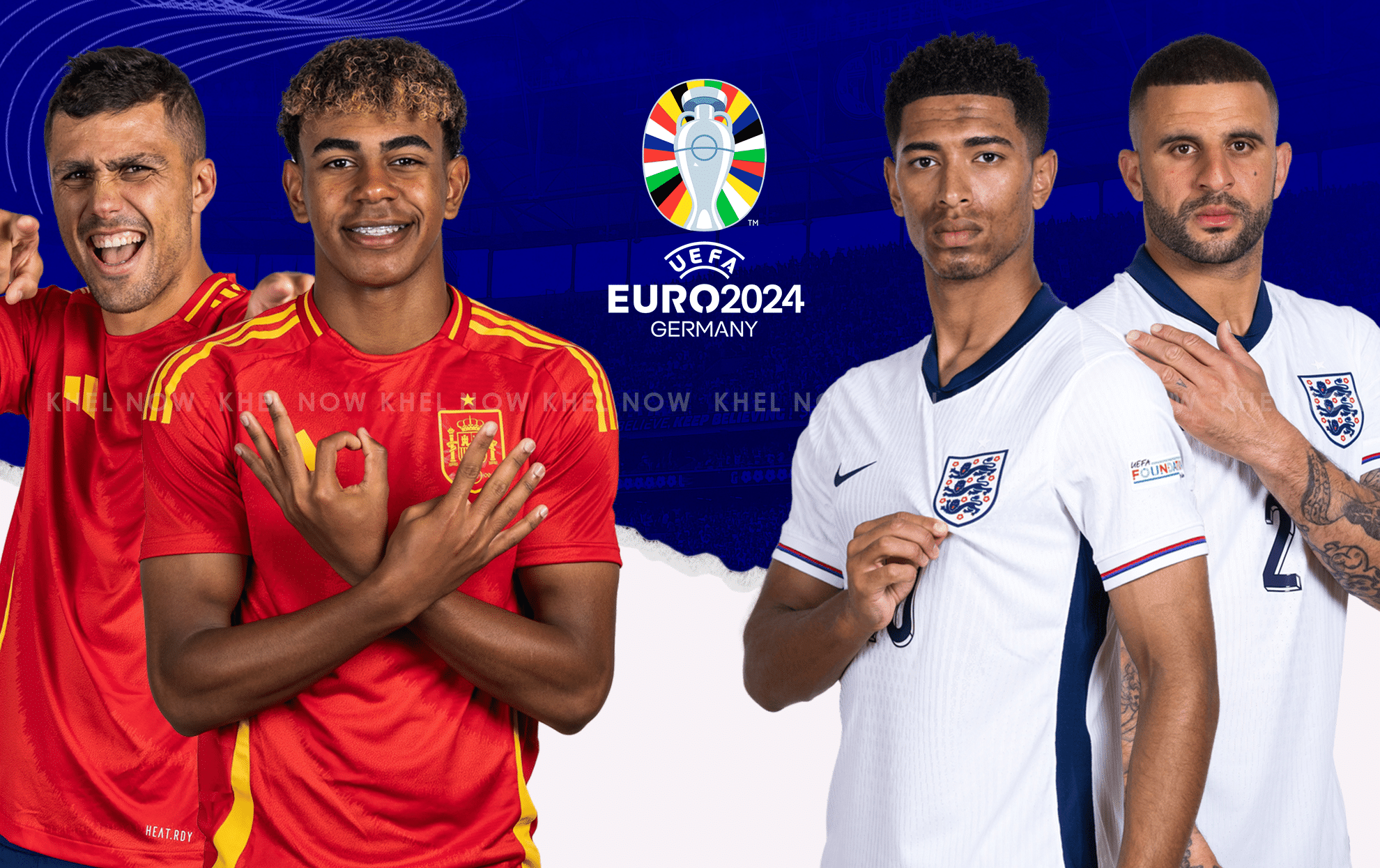 Spain vs England make money on the Euro 2024 final with💯 Descubra o