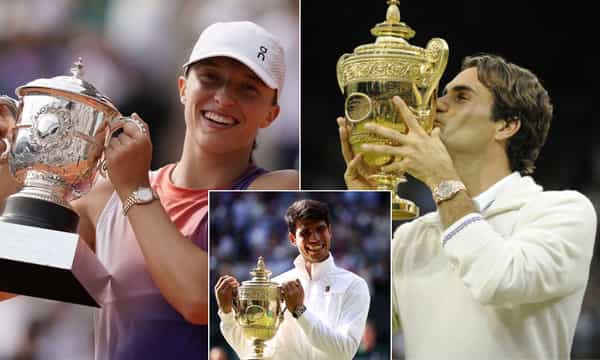 List of Players who have won their first four Grand Slam finals, including Carlos Alcaraz, Roger Federer, Iga Swiatek & more