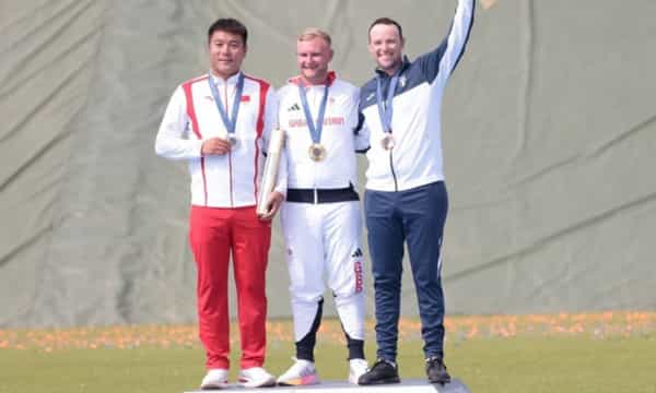 Paris Olympics 2024: Great Britain's Nathan Hales wins gold in men's trap shooting