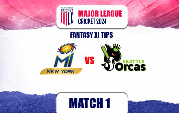 NY vs SEA Dream11 Prediction, Dream11 Playing XI, Today Match 1, USA T20 Cricket League (MLC 2024)