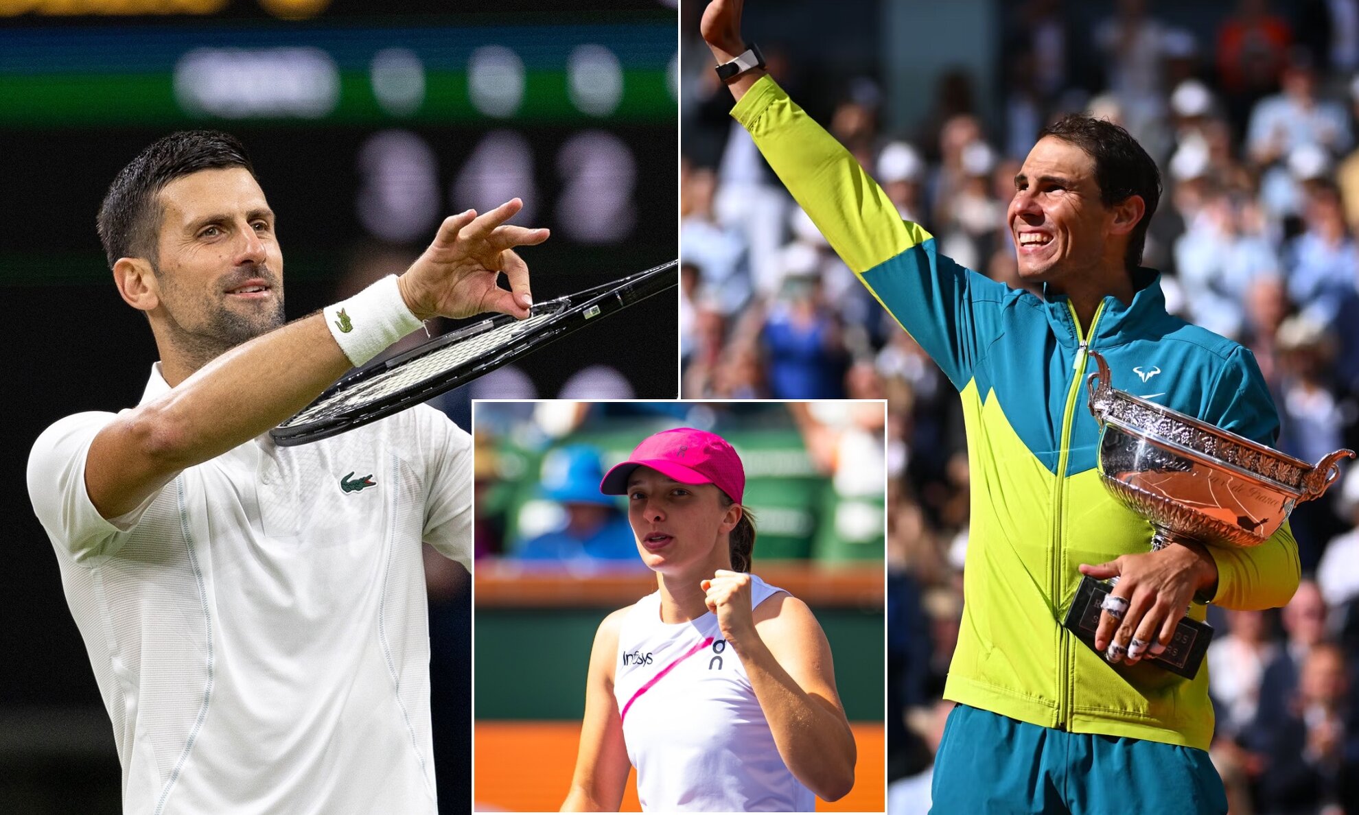 Top 10 tennis players who will participate in the Paris Olympics