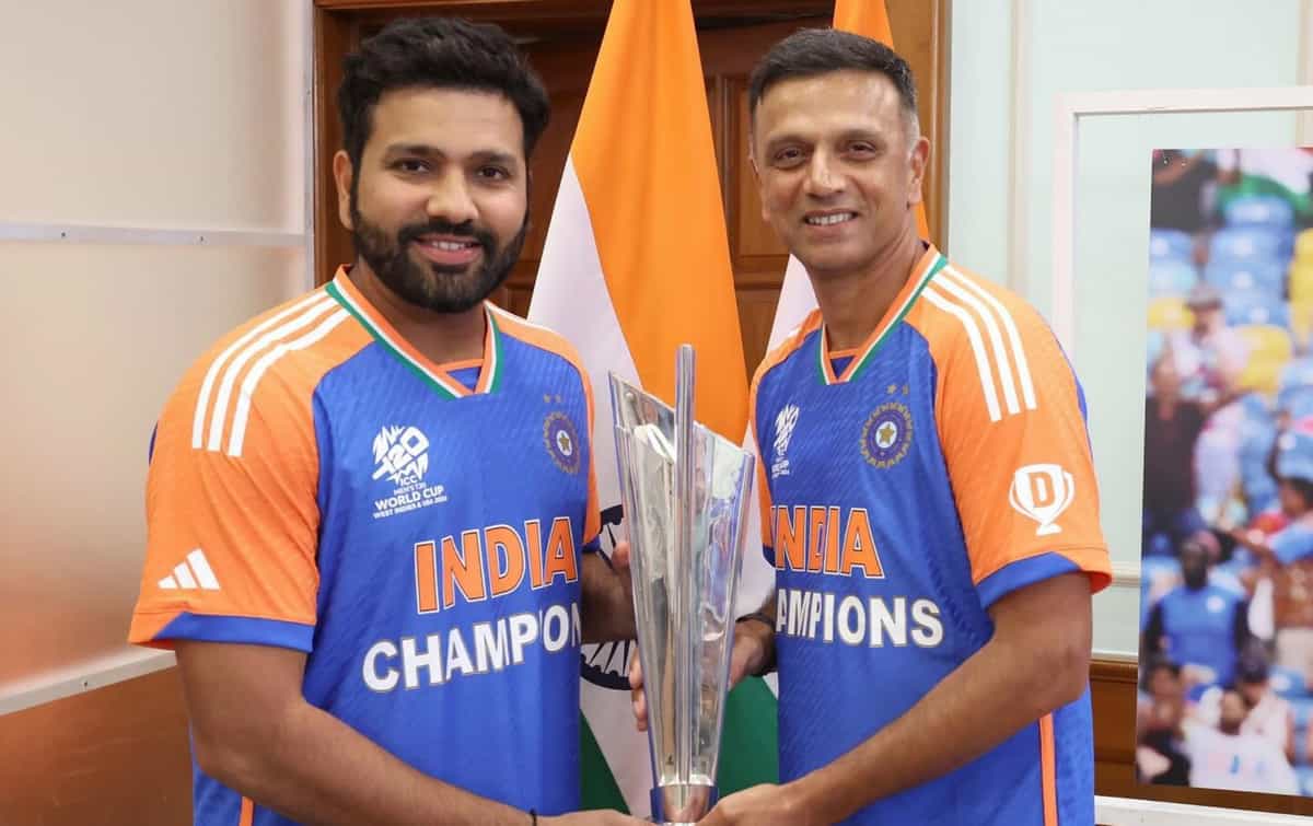 "Dear work wife.." Rohit Sharma pens emotional note for outgoing head coach Rahul Dravid