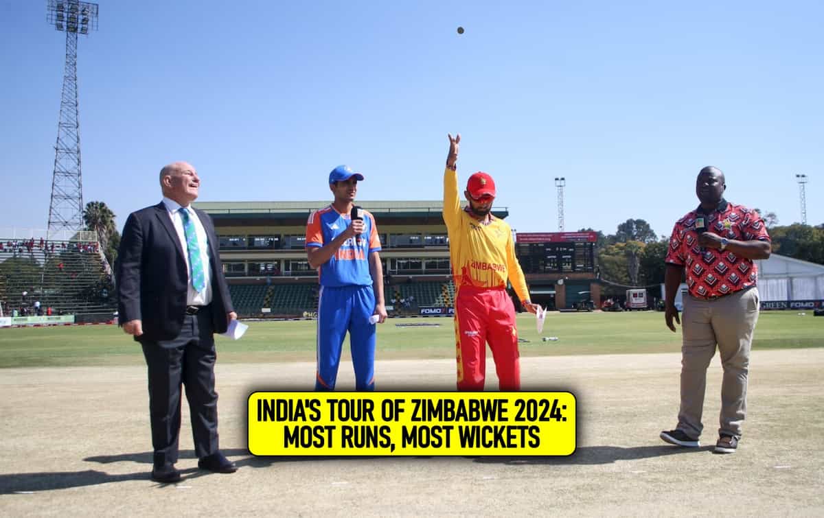ZIM vs IND 2024: Most runs, most wickets after 3rd T20I, Harare
