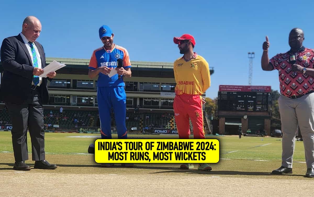 ZIM vs IND 2024: Most runs, most wickets after 5th T20I, Harare