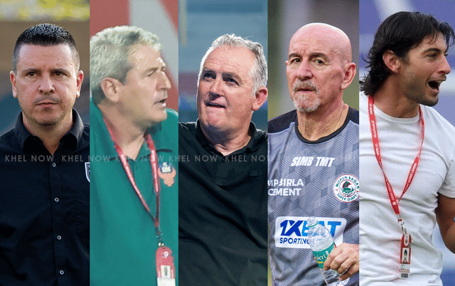 Top five managers with most matches coached in ISL history