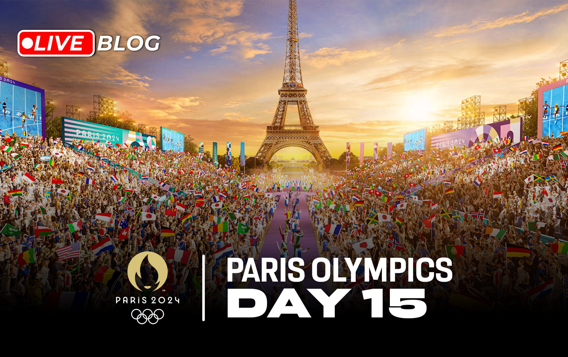 Paris Olympics 2024 Day 15 Live