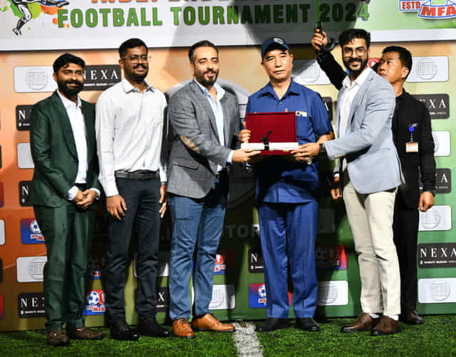 Varun Achreja and W1 Sports felicitated by ⁠Mizoram FA