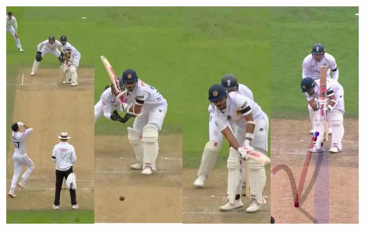 [Watch] Unlucky Dinesh Chandimal gets an unplayable delivery from Shoaib Bashir in 1st test
