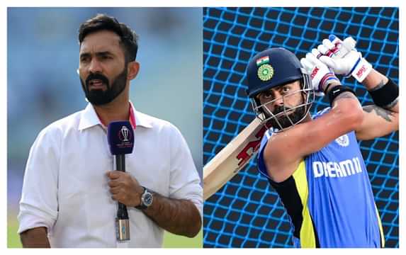 "Not going to defend.." Dinesh Karthik reflects on Virat Kohli's poor performance against spinners during Sri Lanka ODI series